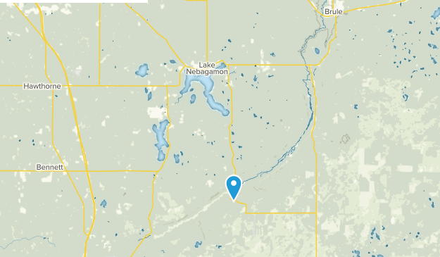 Lake Nebagamon, Wisconsin Map