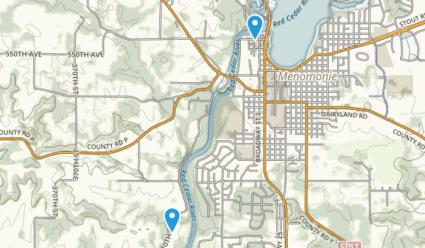 Menomonie, Wisconsin Map