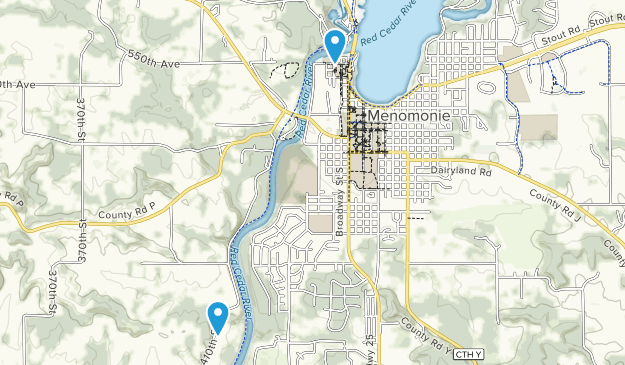 Menomonie, Wisconsin Map