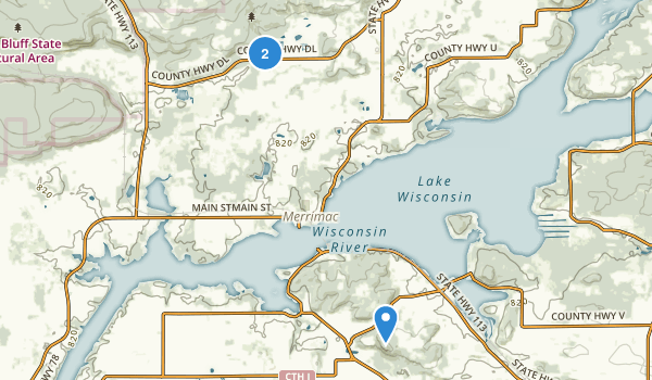 Merrimac, Wisconsin Map