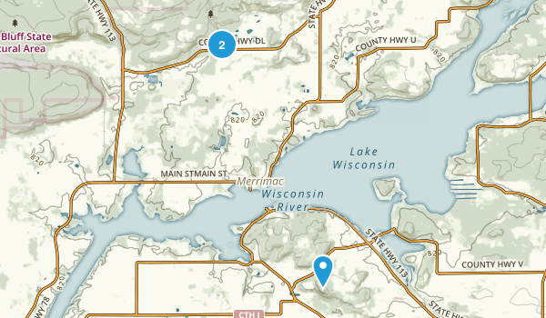 Merrimac, Wisconsin Map