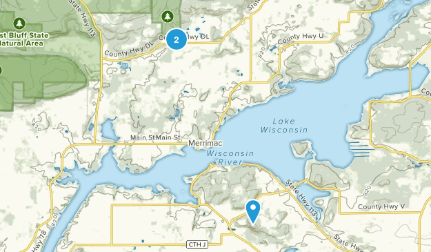 Merrimac, Wisconsin Map