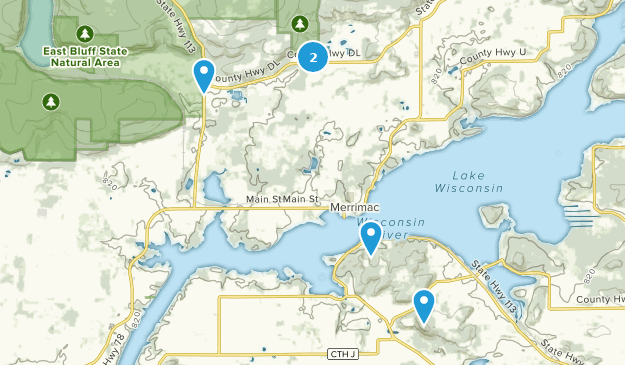 Merrimac, Wisconsin Map
