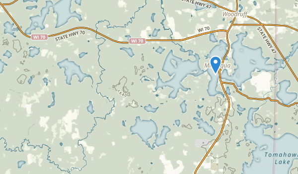 Minocqua, Wisconsin Map