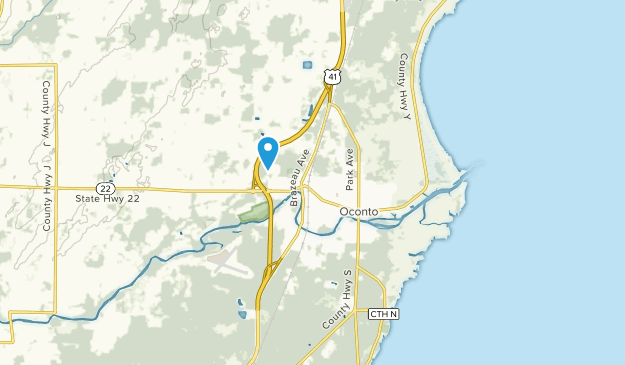 Oconto, Wisconsin Map