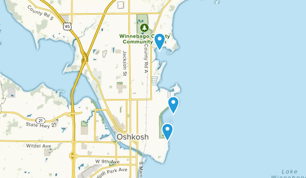 Oshkosh, Wisconsin Map