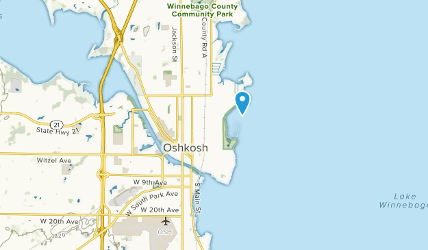 Oshkosh, Wisconsin Map