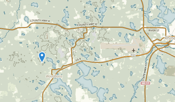 Rhinelander, Wisconsin Map