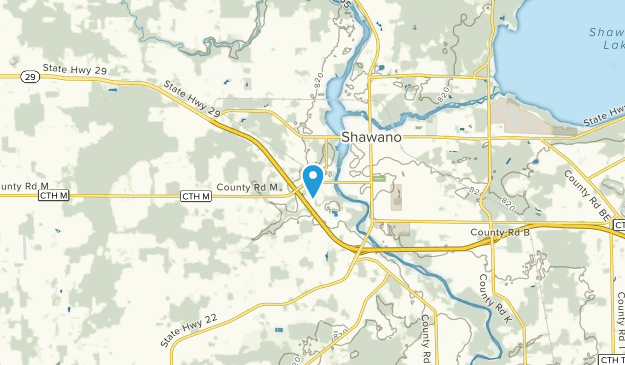 Shawano, Wisconsin Map