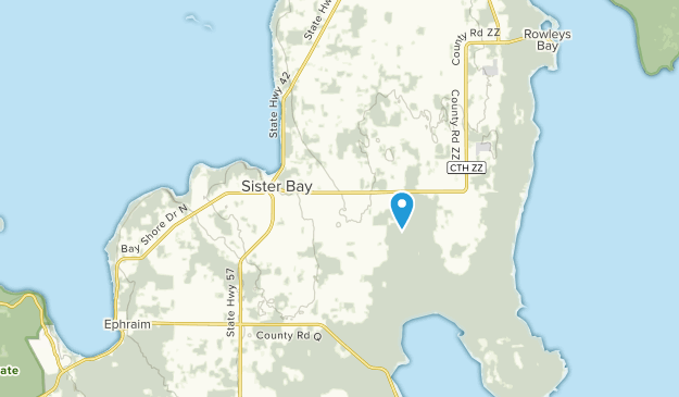 Sister Bay, Wisconsin Map