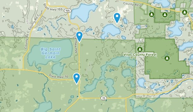 St. Germain, Wisconsin Map