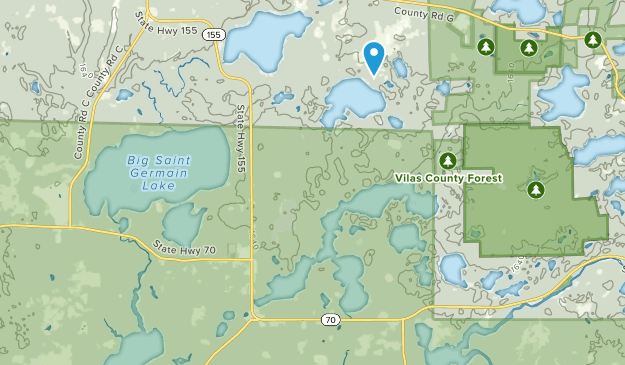St Germain, Wisconsin Map