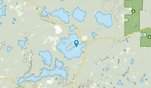 Star Lake, Wisconsin Map