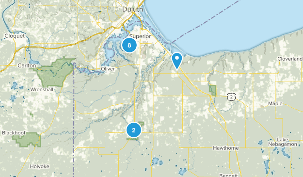 Superior, Wisconsin Map