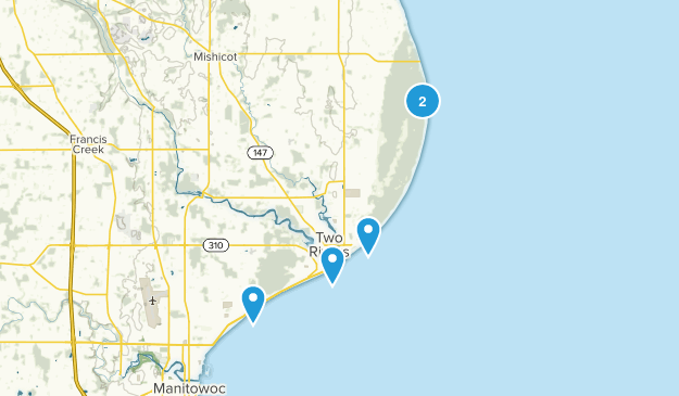Two Rivers, Wisconsin Map