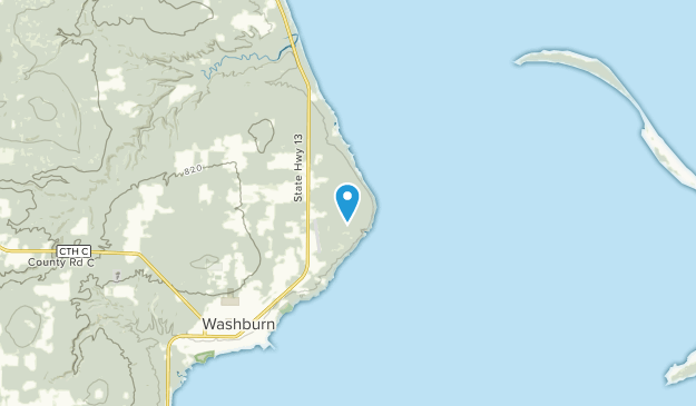 Washburn, Wisconsin Map
