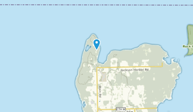 Washington Island, Wisconsin Map