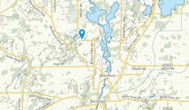 Waterford, Wisconsin Map