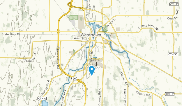 Watertown, Wisconsin Map