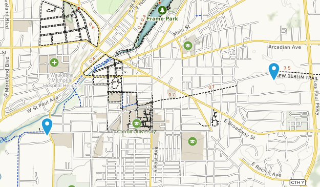 Waukesha, Wisconsin Map