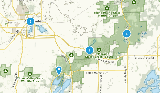 Whitewater, Wisconsin Map