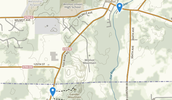 Wilmot, Wisconsin Map
