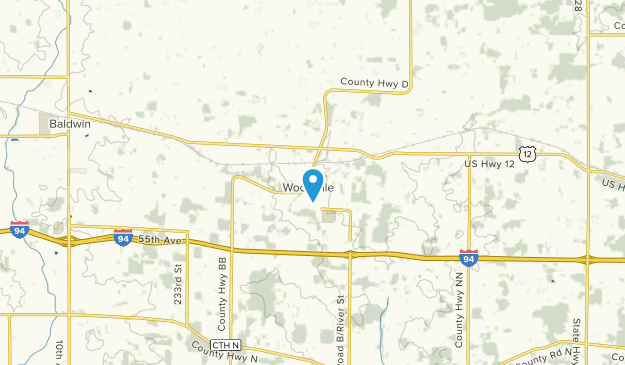 Woodville, Wisconsin Map