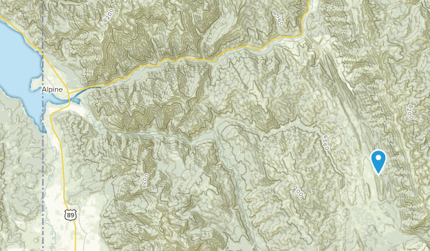 Alpine, Wyoming Map