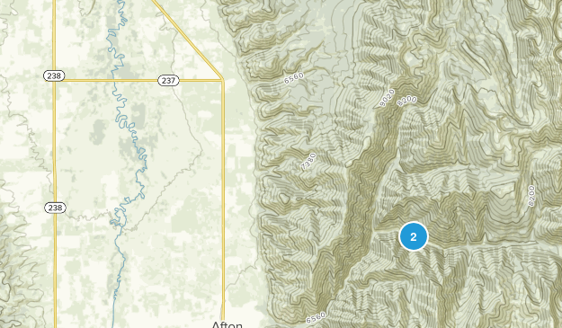 Auburn, Wyoming Map