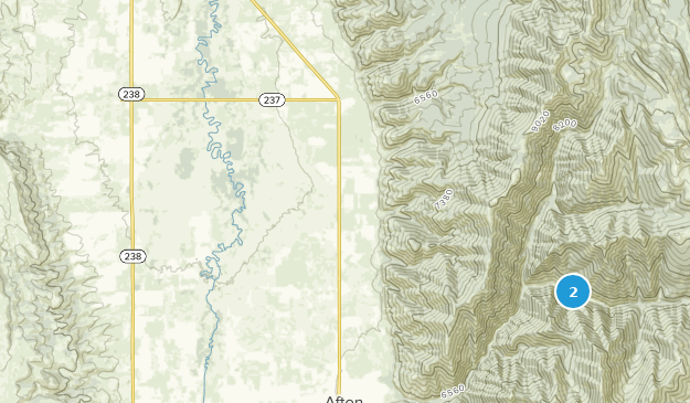 Auburn, Wyoming Map