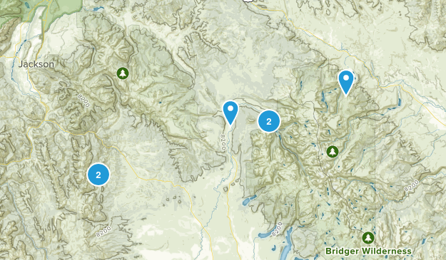 Bondurant, Wyoming Map
