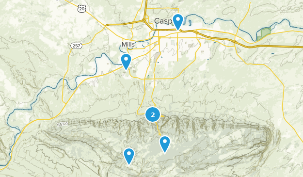 Casper, Wyoming Map