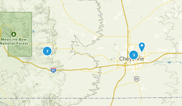 Cheyenne, Wyoming Map