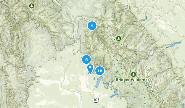 Cora, Wyoming Map