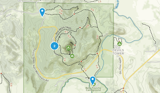 Devils Tower, Wyoming Map