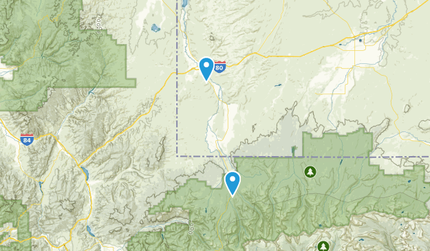 Evanston, Wyoming Map
