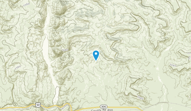 Fossil, Wyoming Map