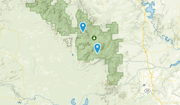 Garrett, Wyoming Map