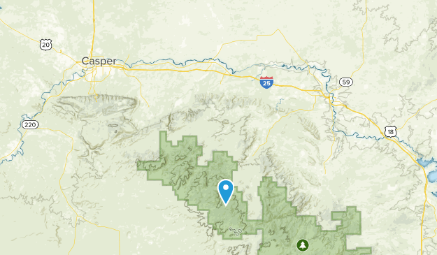 Glenrock, Wyoming Map