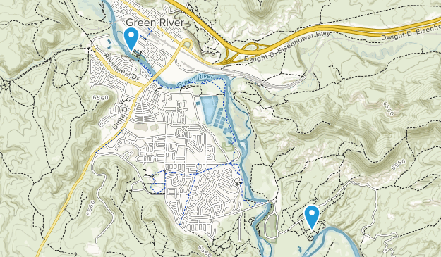 Green River, Wyoming Map
