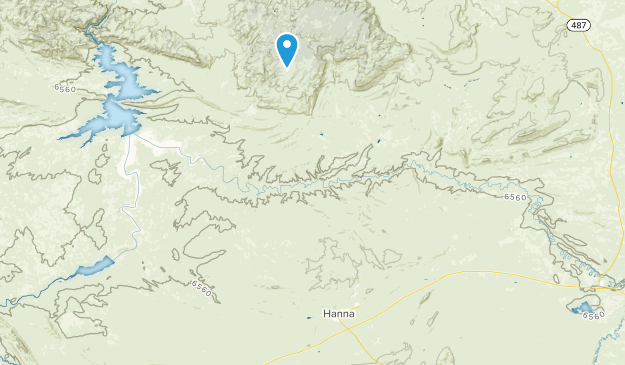 Hanna, Wyoming Map