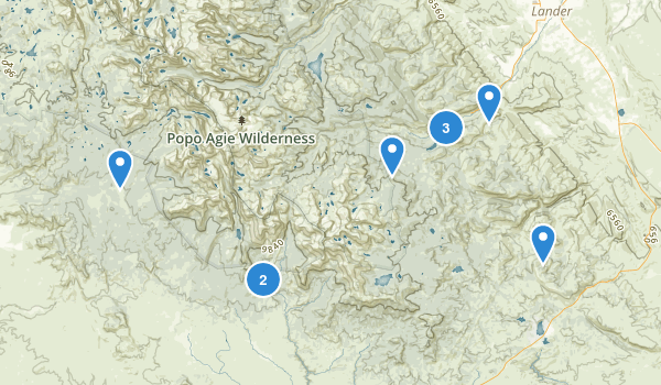 Lander, Wyoming Map