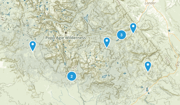 Lander, Wyoming Map