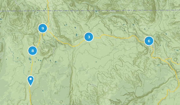 Mammoth, Wyoming Map