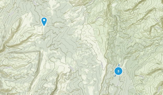 Meadow Lark Lake, Wyoming Map