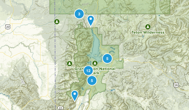 Moose, Wyoming Map