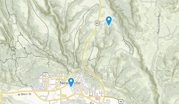 Newcastle, Wyoming Map