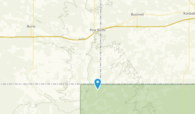Pine Bluffs, Wyoming Map