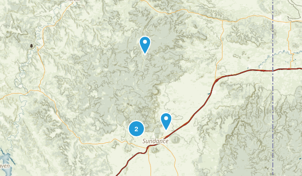 Sundance, Wyoming Map
