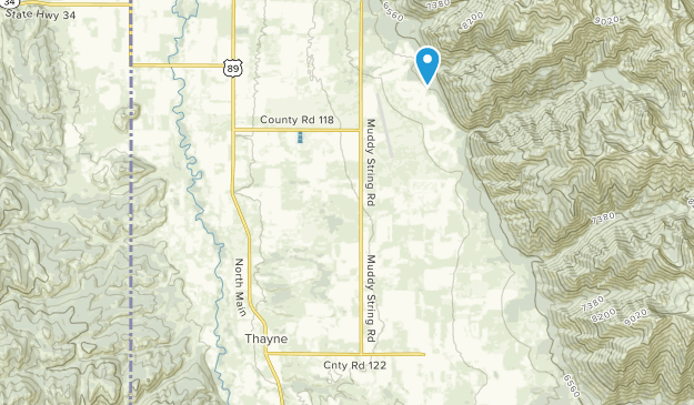 Thayne, Wyoming Map